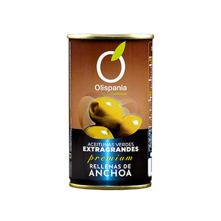 Grønne oliven med ansjos